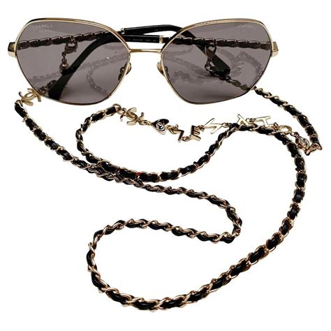 chanel sunglasses worn by celebrities|Chanel sunglasses with chain 2022.